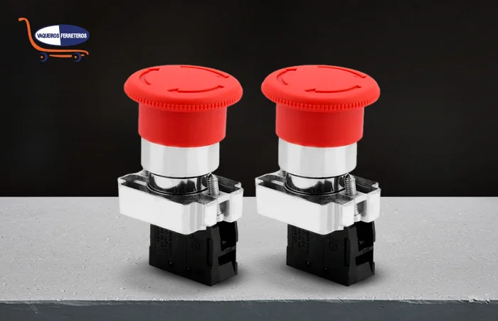 Interruptor rojo para emergencias