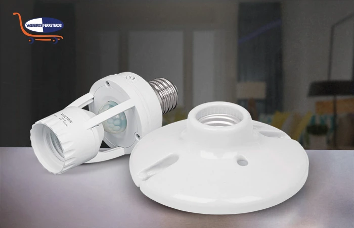 Dos sockets para foco de color blanco